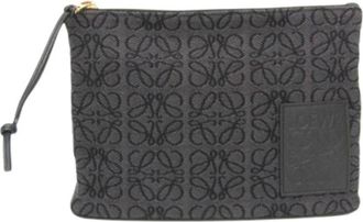 Loewe Pre-owned Anagram Oblong - - Pre-owned - Donna - Nero - ONE SIZE