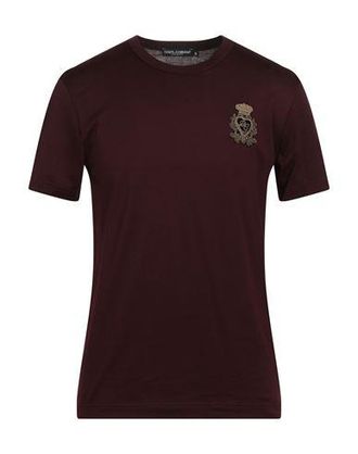 DOLCE & GABBANA メンズ クラウン ダークレッド Tシャツ Dolce & Gabbana: Red T-Shirts now up to −82% | Stylight