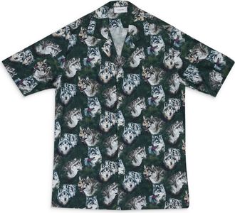 Rhude Multicolor Wolf In the Pines Button Up