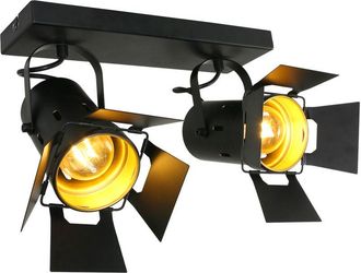 Steinhauer Mexlite - faretto - Carree - nero - metallo - faretto a