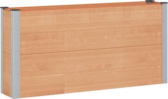 vidaXL Arriate Elevado Marr&oacute;n 150 X 30 X 72 Cm Wpc Y Aluminio Vidaxl