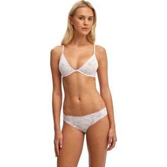 Cotton On Womens Lace Plunge Underwire Bra in Pink Kiss at Nordstrom, Size 34C