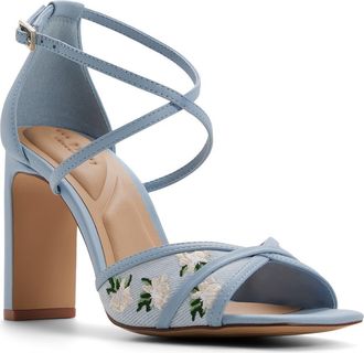 Ted Baker Allegra Embroidered Sandal in Denim at Nordstrom Rack, Size 9.5