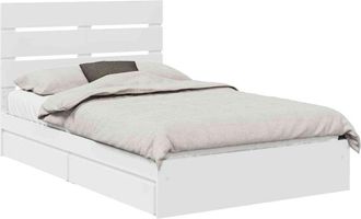 vidaXL Cama Con Almacenamiento 120 X 190 Cm Madera De Ingenier&iacute;a Vidaxl