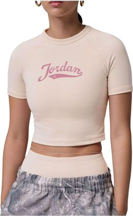 Nike Jordan (WMNS) Jordan Brooklyn T-Shirt Pearl White Sail Desert Berry IM7378-272