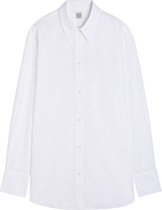 Toteme Cotton and Linen-blend Shirt - White - 38 (UK10 / S)