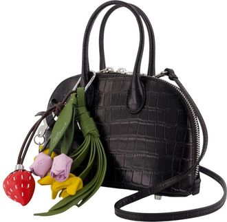 Self Portrait Womens Toast Mini Bag - Self Portrait Leather Black Calfskin Handbags-Purses