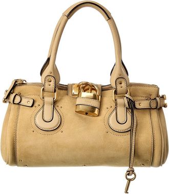 Chlo&eacute; Paddington Suede & Leather Satchel
