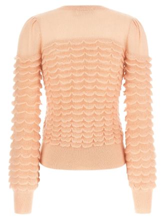 Zimmermann Hypnotic Scallop Sweater - peach