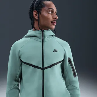 Nike Mens Tech Fleece Windrunner Full-Zip Jacket in Green | HV0949-017