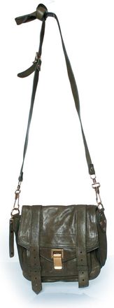 Proenza Schouler Pre-owned Womens PS1 knot mini bag in green Leather - One Size