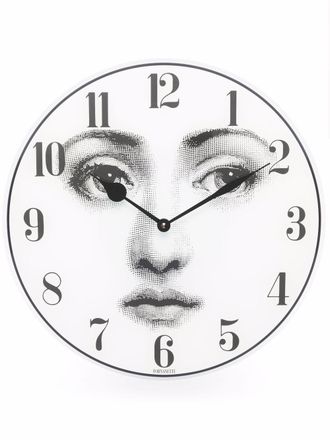 Fornasetti Lina Cavalieri clock - unisex - glass - One Size - White