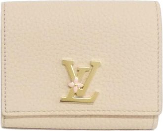 Louis Vuitton Sand Leather Wallet (Bi-Fold) (Pre-Owned)