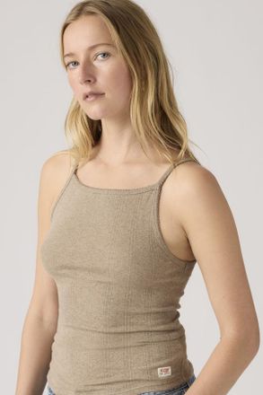 Levi's Canotta Apron Dry Goods - Donna - XS - Beige / Taupe Gray Heather Pointelle