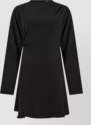 Ganni draped-knot mini dress