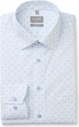 Olymp Olymp, Heren, Overhemden, Blauw, Maat: 2XL