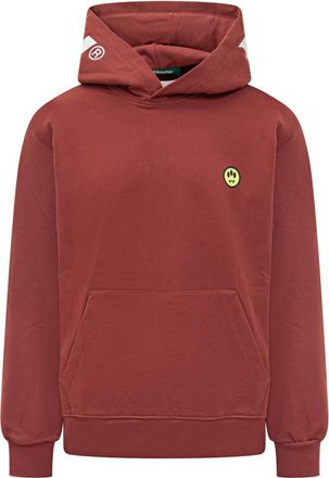 Barrow Red Logo Hood Sweatshirt