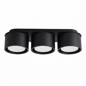 Sollux Lighting Plafone negro aluminio alt. 8.2 cm
