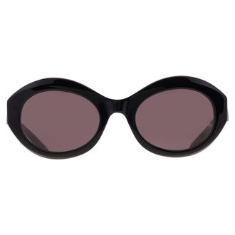 Balenciaga Grey Navigator Ladies Sunglasses BB0460S 001 57