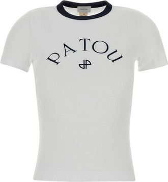 Patou White Cotton T Shirt