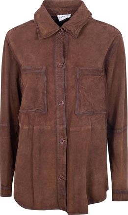 P.A.R.O.S.H. P. A.R. O.S. H. Marfa Suede Shirt