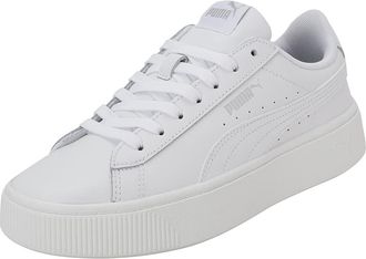 Puma Puma Women Puma Vikky Stacked L Sneakers, Puma White-Puma White, 4 UK