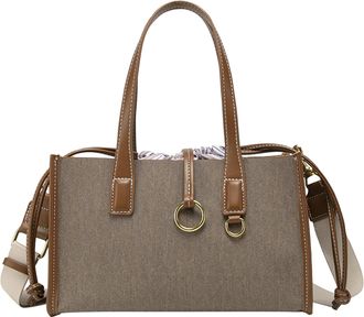 Generic PU Leather Tote Bags Casual Handbag Large Crossbody Bag for Women (Brown)