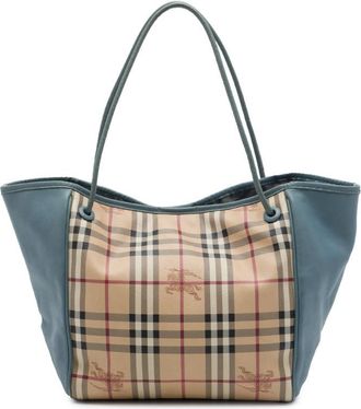Burberry Pre-owned Burberry Small Haymarket Check Coated Canvas and Calfskin Canterbury Tote Ladies D00BKXG4HYIRO8F2