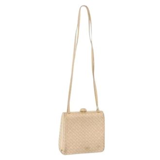 Bottega Veneta Pre-owned Cross Body Bags, female, Beige, Size: ONE SIZE Pre-owned Vintage Shoulder Bag