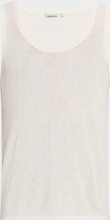 SIMKHAI Mens Ribbed Tank Top