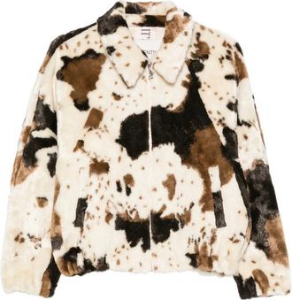 VALENTINI 1972 Cow-print Faux-fur Jacket