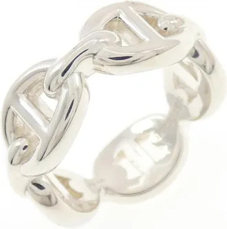 Herm&egrave;s Silver 925 Band Ring (Pre-Owned)