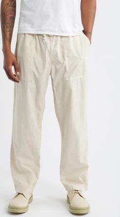 Service Works Organic Cotton Poplin Drawstring Chef Pants in White Oak at Nordstrom, Size Medium