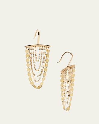 Lana Jewelry 14K Gold Small Nude Cascade Earrings