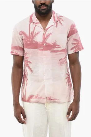 Altea Palms Print Short Sleeved Shirt size 3xl