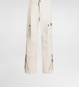 Dolce & Gabbana Gabardine Trousers - Man Pants And Shorts Beige 44