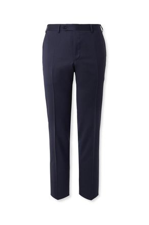 Canali Slim-Fit Straight-Leg Super 130s Wool-Twill Suit Trousers
