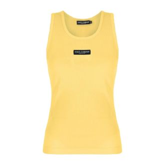 Dolce & Gabbana Dames, Tops, Geel, Maat: S