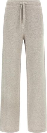 Max Mara Smm Pietra Knit Pants - Dames - Sweatpants - Beige - L - Wol - Broeken