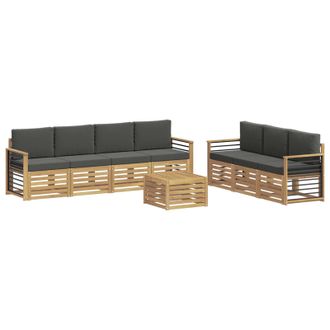 vidaXL Juegos De Sof&aacute;s Madera De Acacia S&oacute;lida Vidaxl
