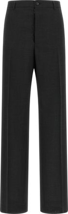 Maison Margiela Gray Wool Dress Womens Pants