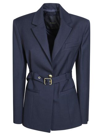 Pinko Vitiano Diagonale Belted Tailored Blazer