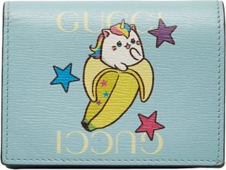 Gucci Blue Leather Wallet (Bi-Fold) (Pre-Owned)