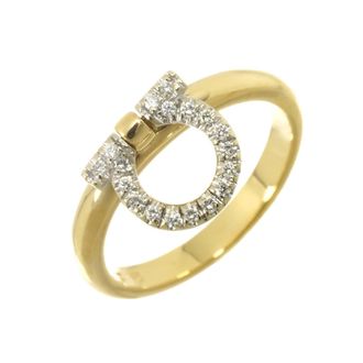 Ferragamo White Gold Yellow Gold Yellow Gold (18K) White Gold (18K) Band Ring (Pre-Owned)