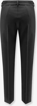 Max Mara Womens Cotton Blend Trousers Black