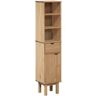 vidaXL Bathroom Cabinet otta 35x30x159 cm Solid Wood Pine Vidaxl