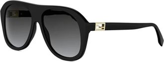 Fendi unisex, Accessoires, Zwart, Maat: 57 MM