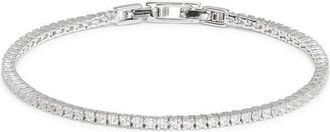 Nordstrom 2mm Cubic Zirconia Tennis Bracelet in Clear- Silver at Nordstrom