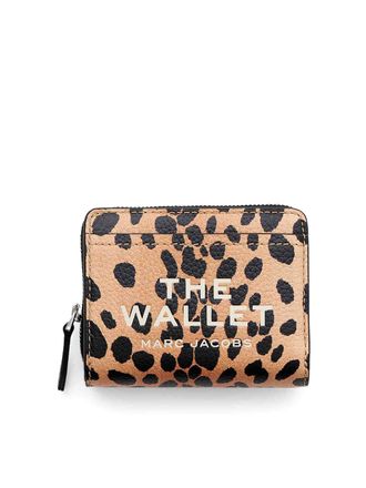 Marc Jacobs The Cheetah Leather Mini Compact Wallet