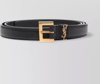 Saint Laurent calf leather thin belt